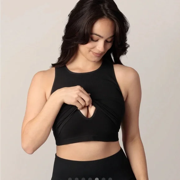 Kindred Bravely Sublime Bamboo Longline Nursing Crop Top - Picture 2 of 4